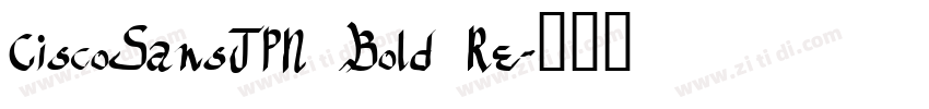 CiscoSansJPN Bold Re字体转换
